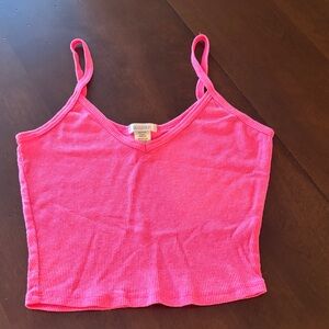 Bozzolo Neon Pink Ribbed Camisole